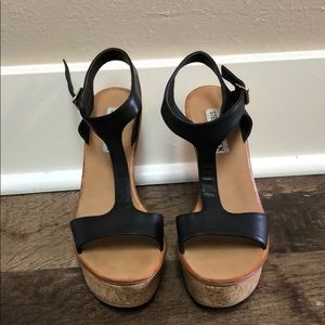 Black Steve Madden wedges